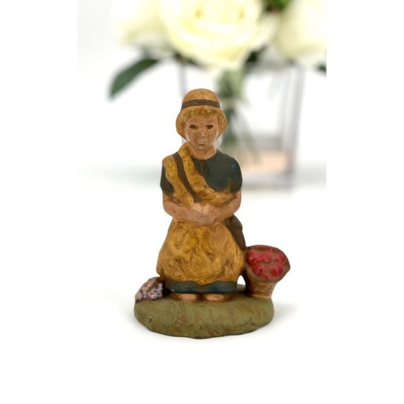 Handmade Ceramic Christmas Nativity Figurine 8 Piece Set Mary Joseph Jesus *SEE* - Picture 9 of 12